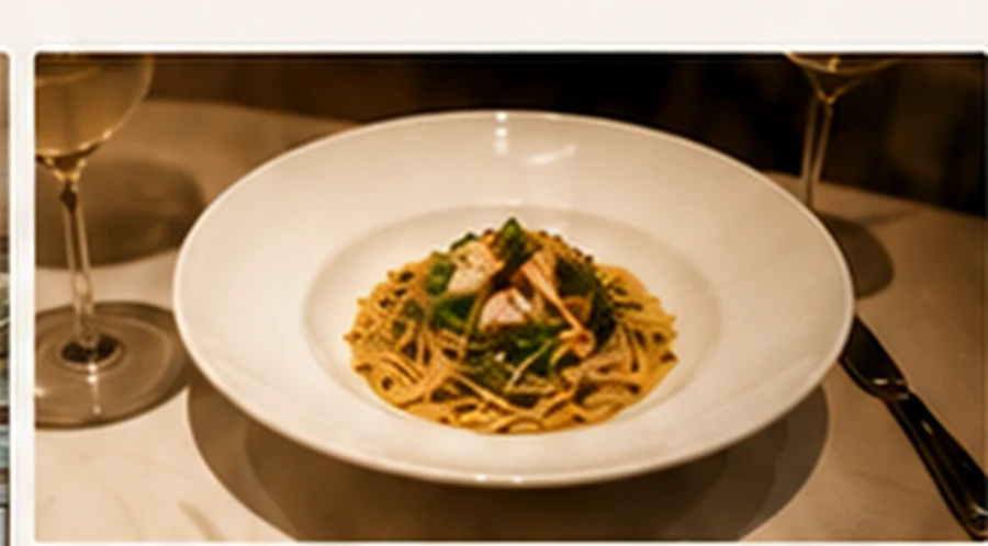 European pasta plate